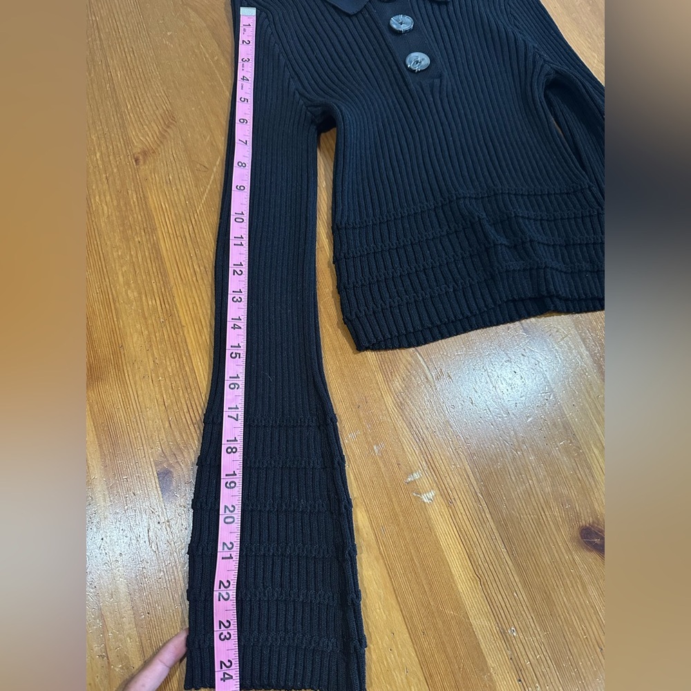 Maeve  by Anthropologie Black Knit Top - Picture 11 of 12